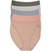 Felina Women’s Organic Cotton Stretch Hi Cut Panty 5-Pack Underwear(Nature Walk)