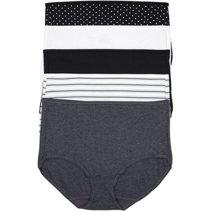 Felina Cotton Modal Brief Underwear 5-Pack(Dots and Stripes)