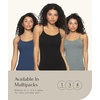Felina Womens Cotton Modal Camisole, Adjustable Cotton Tank Top(Light Heather Gray)