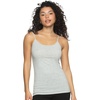 Felina Womens Cotton Modal Camisole, Adjustable Cotton Tank Top(Light Heather Gray)