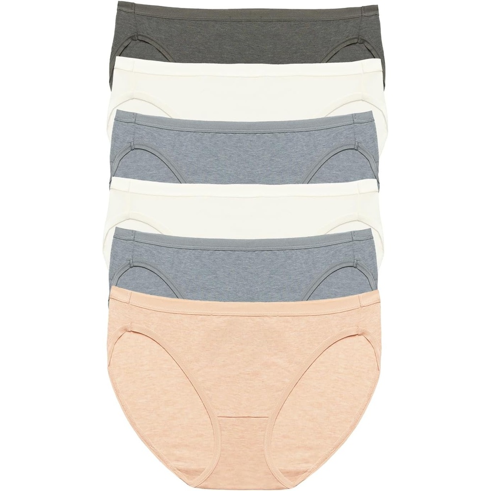 image:imageFelina Organic Cotton Bikini Underwear for Women Bikini Panties for Women Seamless Panties for Women 6PackPacific Ocean