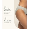 Felina Organic Cotton Bikini Underwear for Women – Bikini Panties for Women, Seamless Panties for Women (6-Pack)(Rose Neutral)