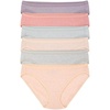 Felina Organic Cotton Bikini Underwear for Women – Bikini Panties for Women, Seamless Panties for Women (6-Pack)(Fields of Joy)