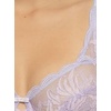 Felina – Paramour Peridot Lace Full Coverage Unlined Bra for Women(Lavender)