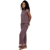 Felina Esme Lace Tee and Pant Set(Flint)
