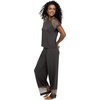 Felina Esme Lace Tee and Pant Set(Graphite)