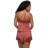 Felina Sienna Chenille Lace Shorts & Cami Set(Marsala)
