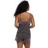 Felina Sienna Chenille Lace Shorts & Cami Set(Shale)