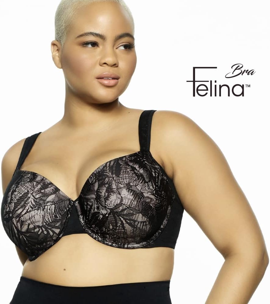 image:imageFelina Jessamine Unlined Side Smoothing Minimizer Bra Back amp Side Smoothing LaceBlack