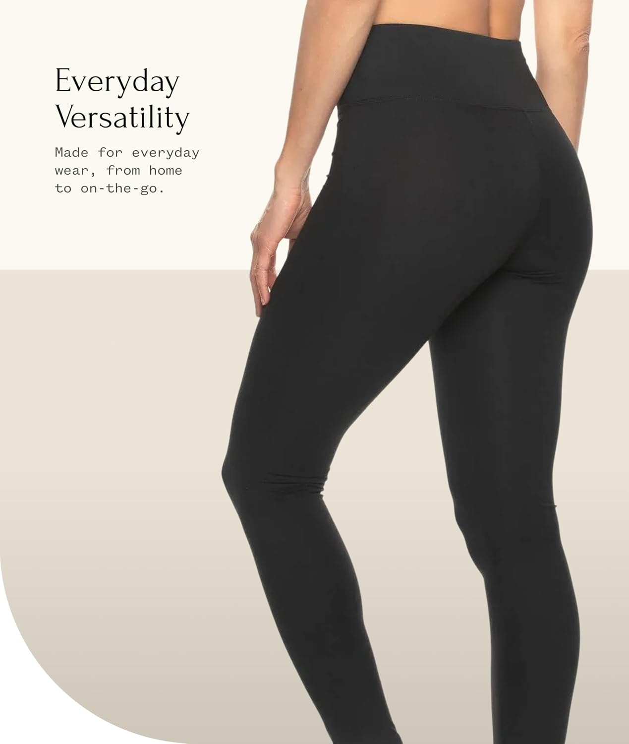 image:imageFelina Sueded Athleisure Performance Legging wSlimming Waist 4PackBlack