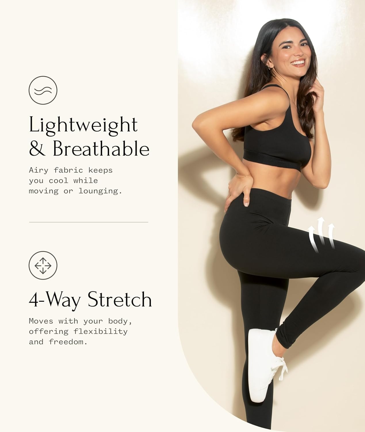 image:imageFelina Velvety Soft Lightweight Leggings Moisture Wicking Yoga 6 Pack Gray Days XSmall