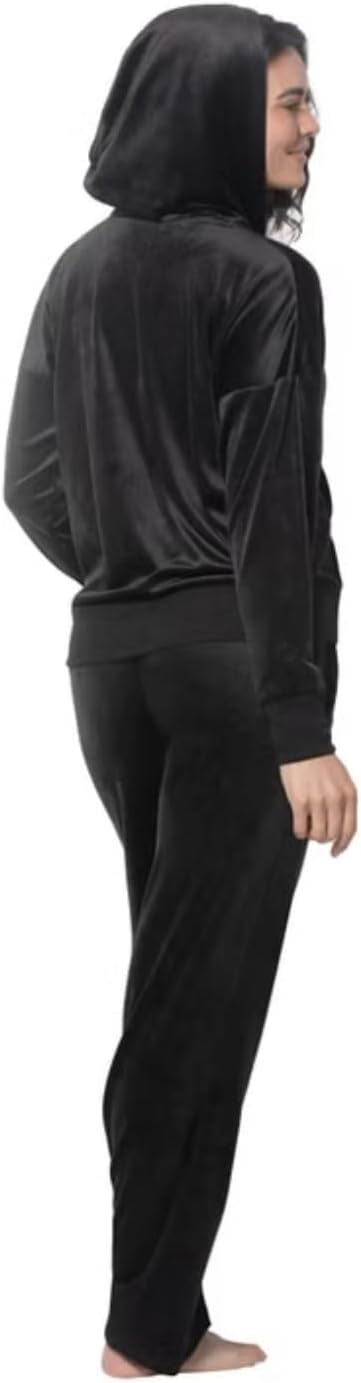 image:imageFelina Womens 2 Piece Velour Track SuitBlack