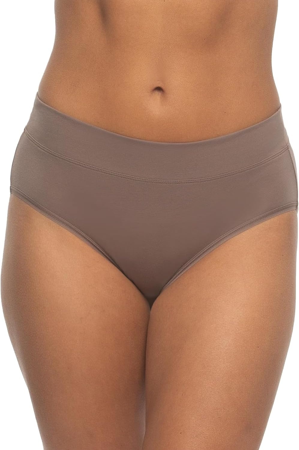 image:imageFelina Womens 5 Pack Pima Cotton Wide Waistband HipsterBlackBlackDeep TaupeCafe Au LaitRose Dust