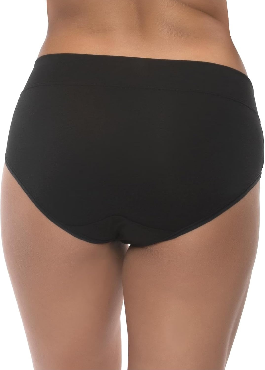 image:imageFelina Womens 5 Pack Pima Cotton Wide Waistband HipsterBlackBlackDeep TaupeCafe Au LaitRose Dust