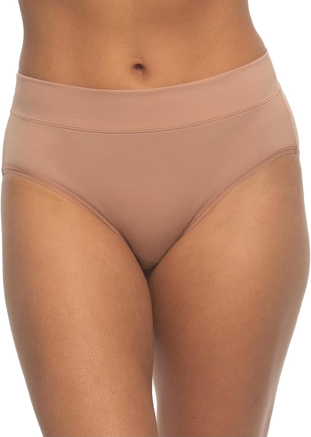 image:imageFelina Womens 5 Pack Pima Cotton Wide Waistband HipsterBlackBlackDeep TaupeCafe Au LaitRose Dust