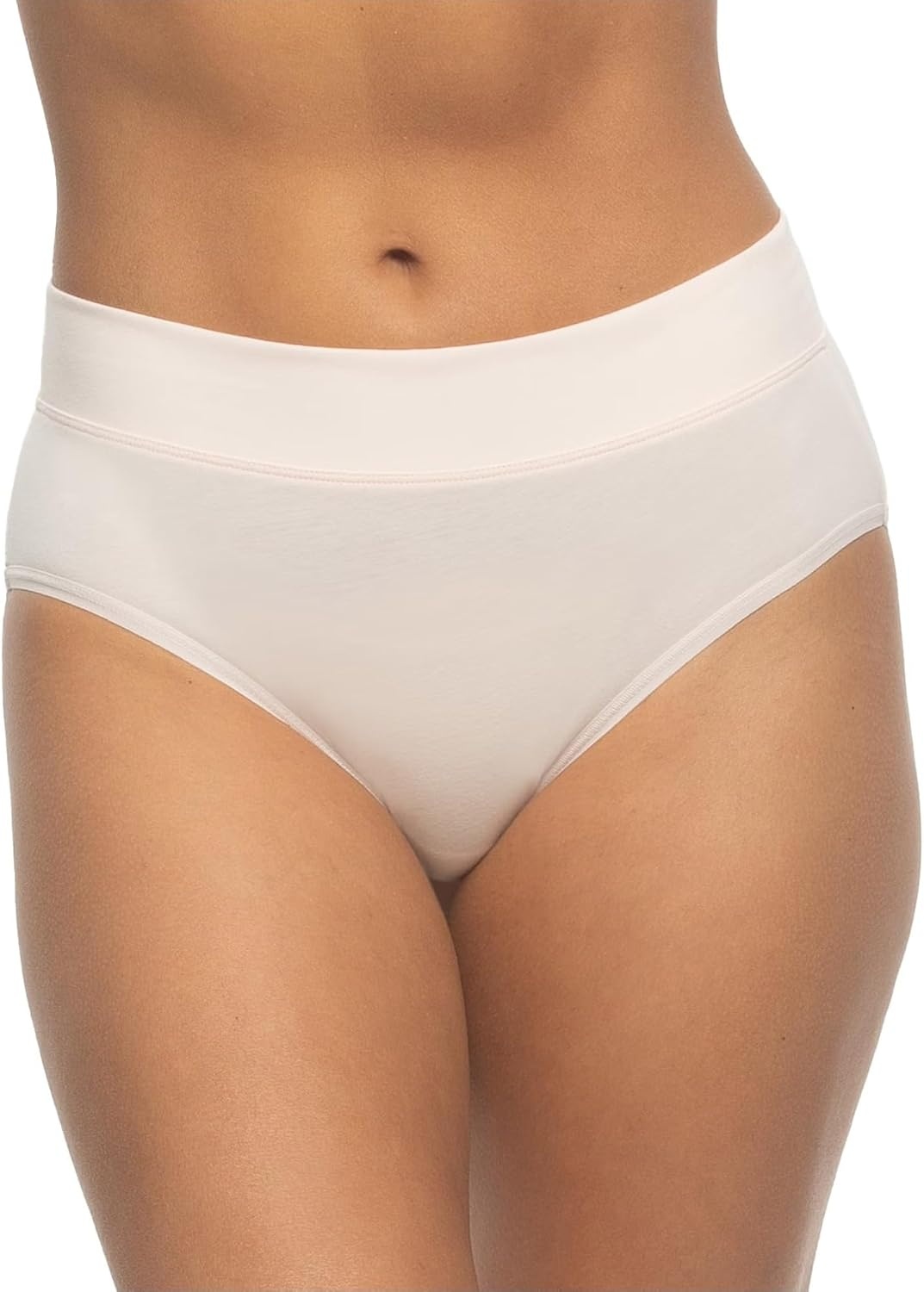 image:imageFelina Womens 5 Pack Pima Cotton Wide Waistband HipsterMicro ChipIceflowIcewaterCrystal RosePeach Blush