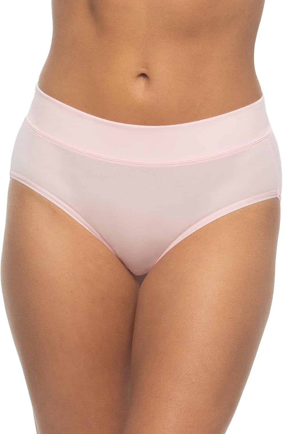 image:imageFelina Womens 5 Pack Pima Cotton Wide Waistband HipsterMicro ChipIceflowIcewaterCrystal RosePeach Blush