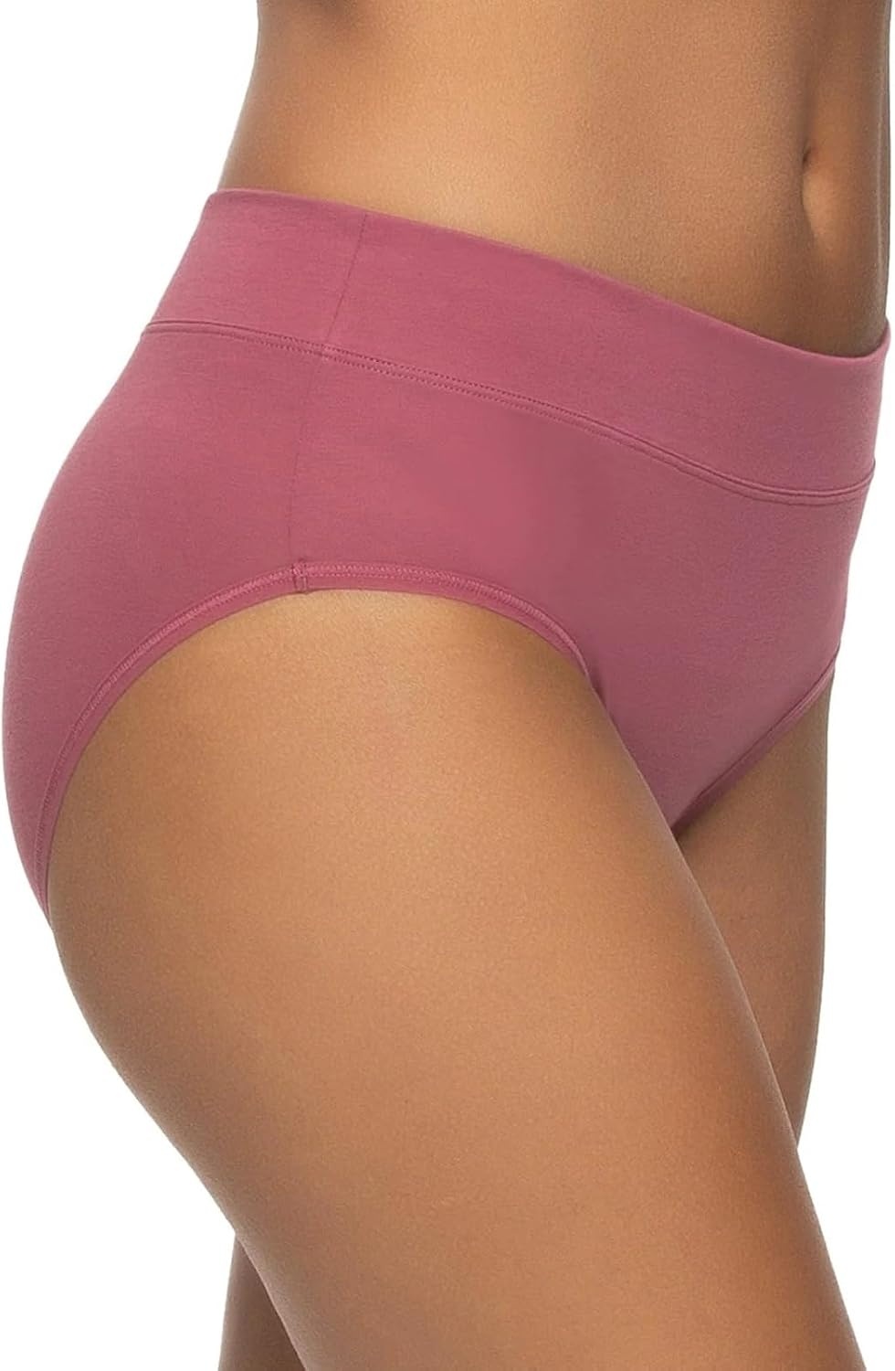 image:imageFelina Womens 5 Pack Pima Cotton Wide Waistband HipsterPink