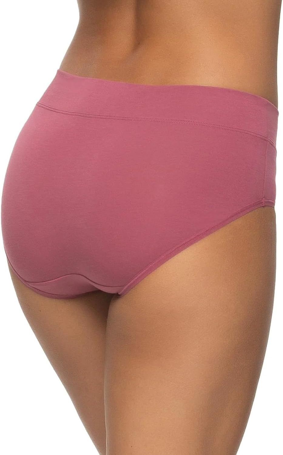 image:imageFelina Womens 5 Pack Pima Cotton Wide Waistband HipsterPink