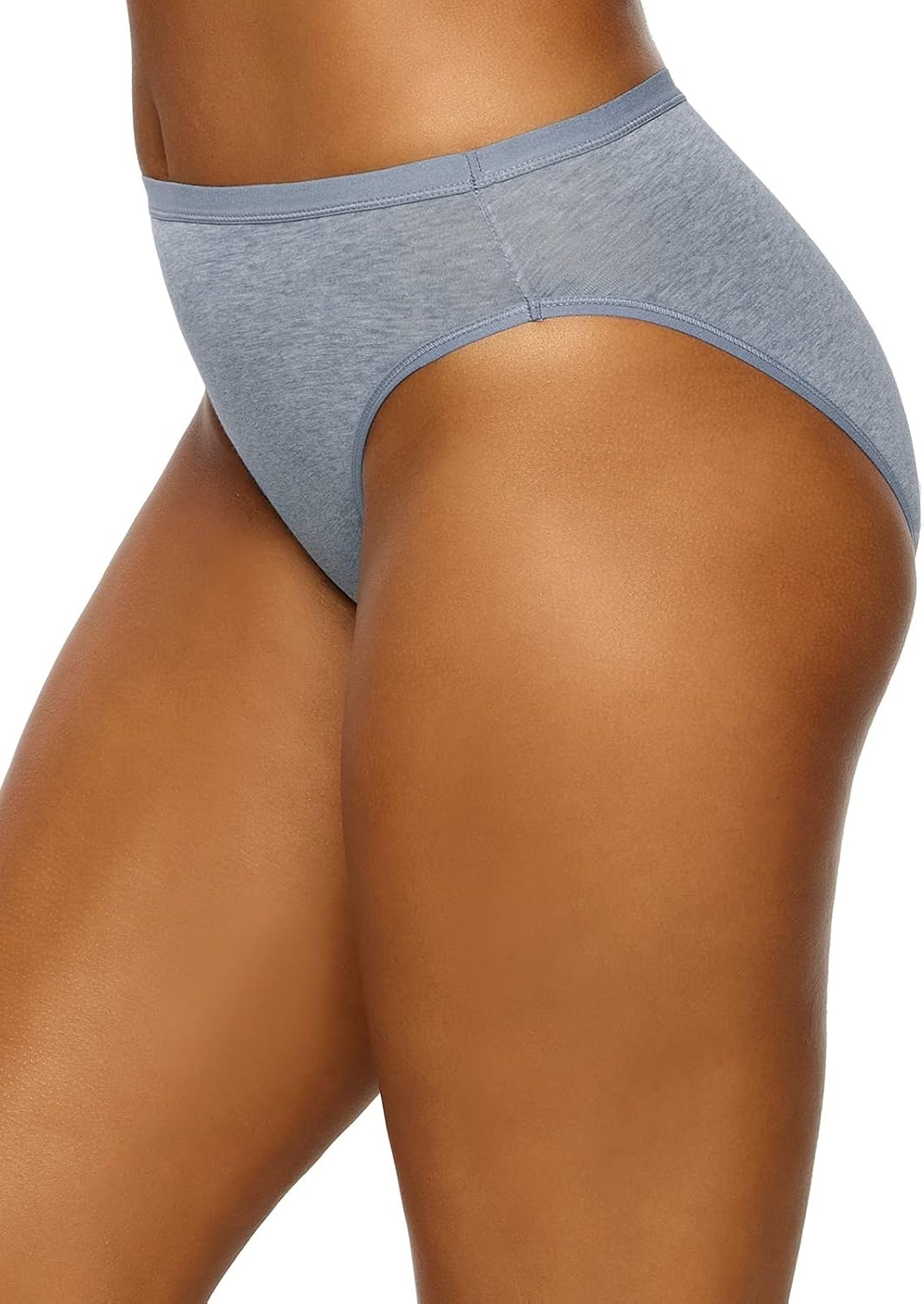 image:imageFelina Womens Organic Cotton Stretch Hi Cut Panty 5Pack UnderwearCoastline