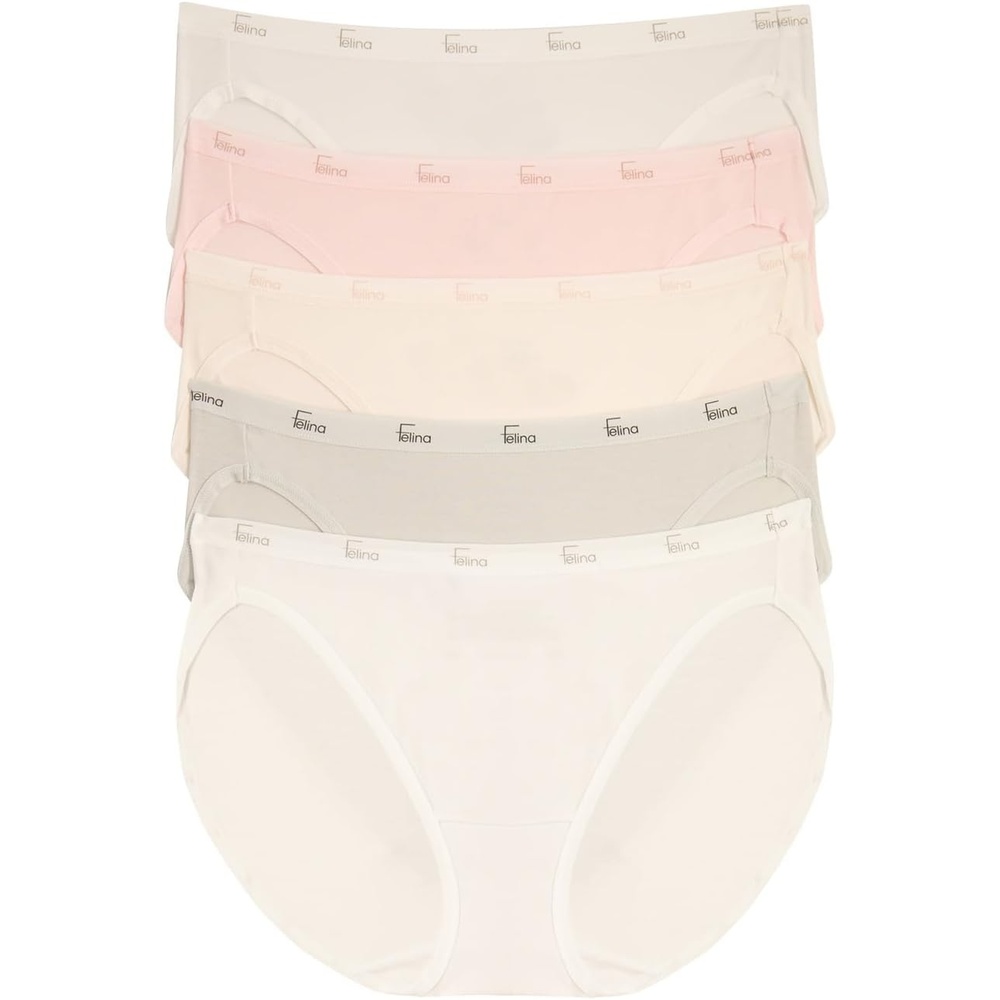 image:imageFelina Signature Cotton Stretch Bikini 5PackGlacier Pink