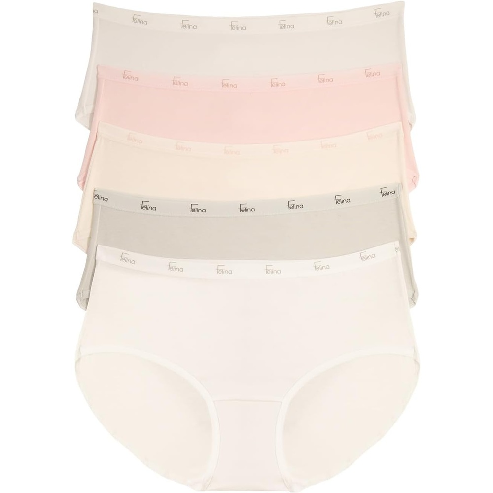 image:imageFelina Signature Cotton Stretch Hipster 5PackGlacier Pink
