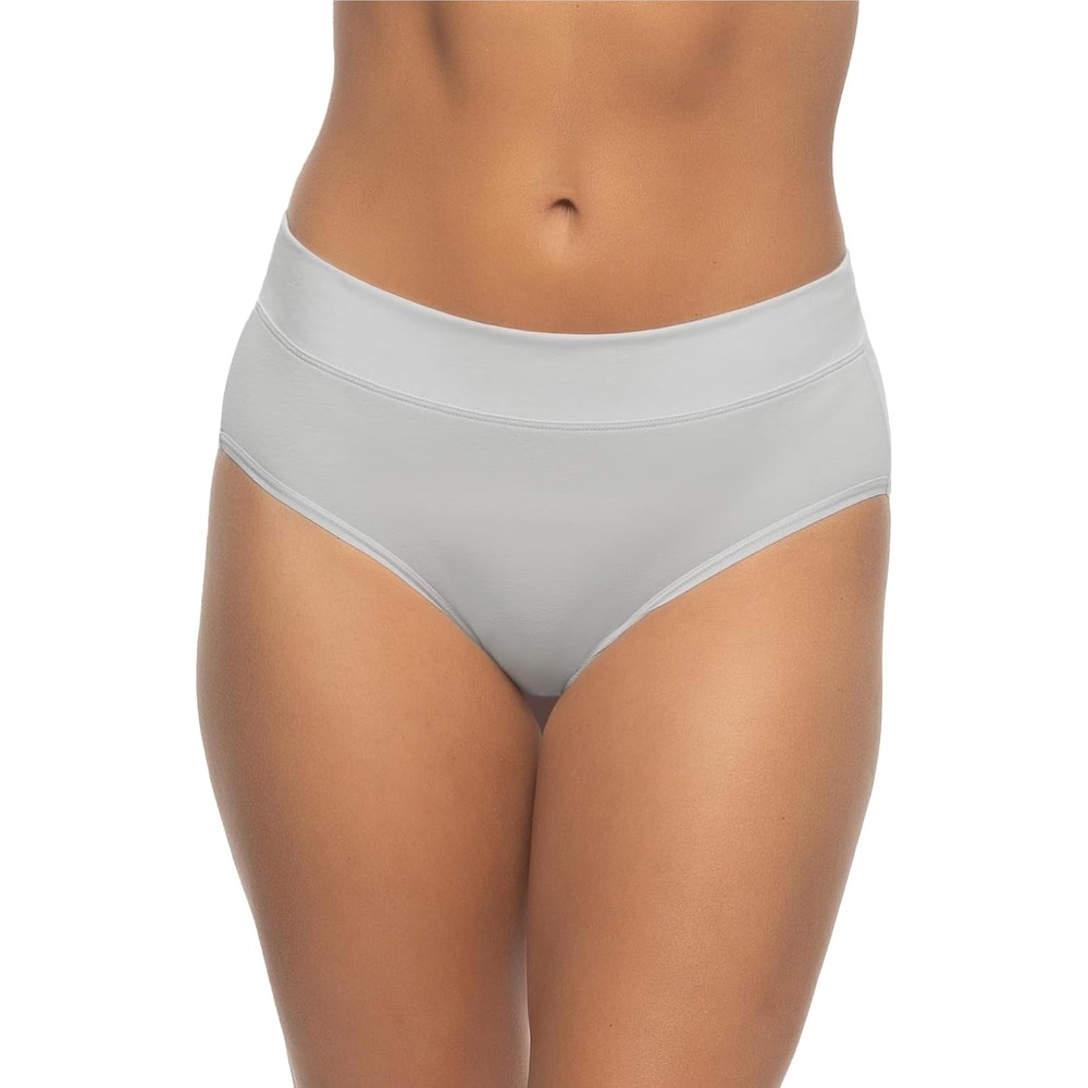 image:imageFelina Womens 5 Pack Pima Cotton Wide Waistband HipsterMicro ChipIceflowIcewaterCrystal RosePeach Blush