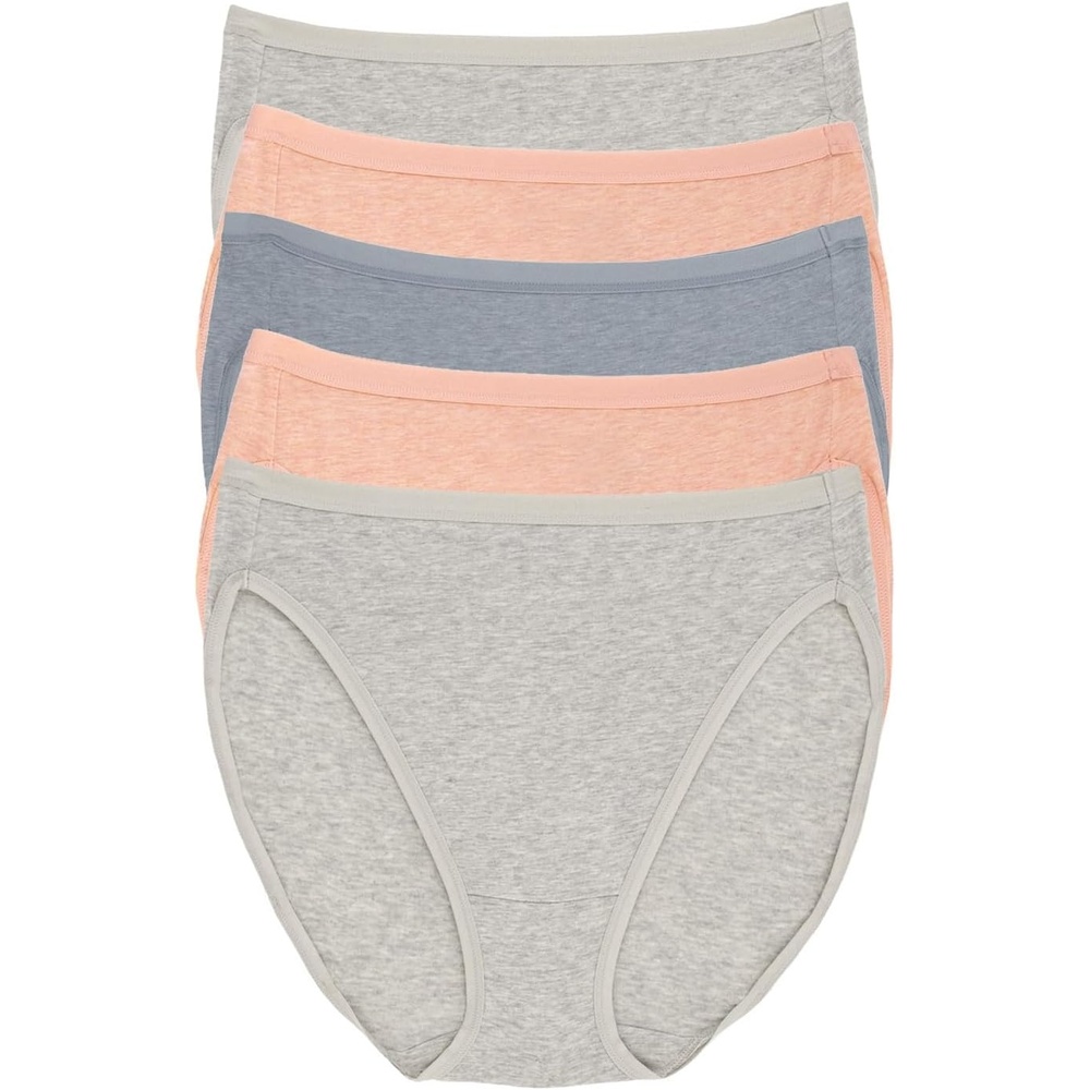 image:imageFelina Womens Organic Cotton Stretch Hi Cut Panty 5Pack UnderwearCoastline