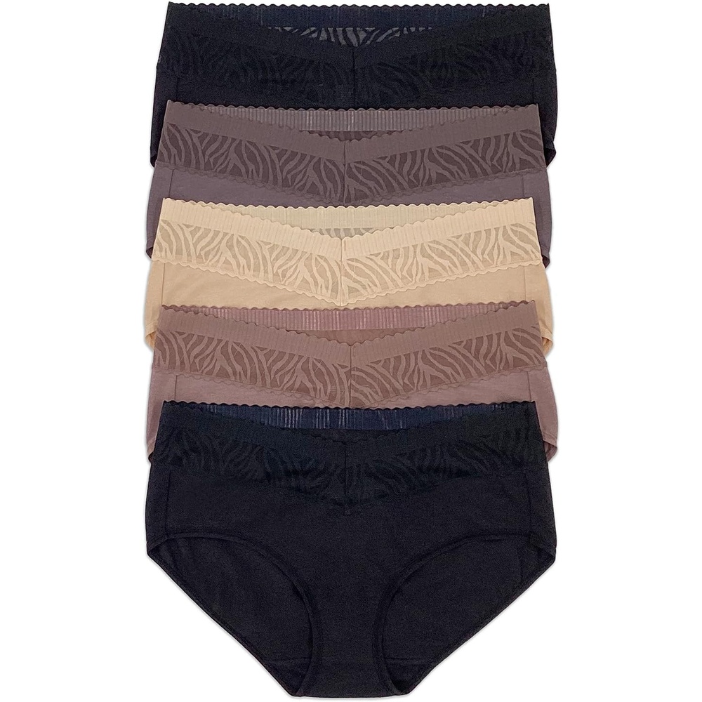 image:imageFelina Womens Stay In Place Hipster Panties 5Pack AntiSlip TechnologyClassic Nudes