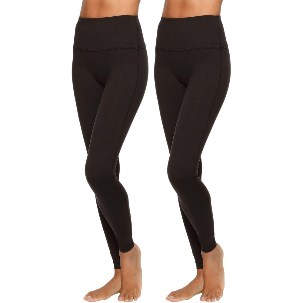 image:imageFelina Womens Velvety Super Soft HighWaisted Leggings 2PackBlack