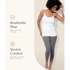 Felina | Cotton Stretch Modal Capri Leggings 2-Pack | Lightweight & Soft(Black White)