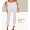 Felina | Cotton Stretch Modal Capri Leggings 2-Pack | Lightweight & Soft(Black White)