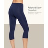 Felina | Cotton Stretch Modal Capri Leggings 2-Pack | Lightweight & Soft(Black White)