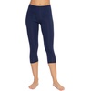 Felina | Cotton Stretch Modal Capri Leggings 2-Pack | Lightweight & Soft(Navy/Charcoal)