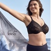 Felina | Jessamine Unlined Side Smoothing Minimizer Bra | Back & Side Smoothing Lace(Black)