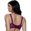 Felina – Paramour Peridot Lace Full Coverage Unlined Bra for Women(Black Lily)