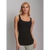 Felina Cotton Stretch Ribbed Tank Top – Class Tank Top for Women, Workout Tank Top for Women (Color Options Available)(Black)