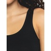 Felina Cotton Stretch Ribbed Tank Top – Class Tank Top for Women, Workout Tank Top for Women (Color Options Available)(Black)