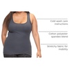 Felina Cotton Stretch Ribbed Tank Top – Class Tank Top for Women, Workout Tank Top for Women (Color Options Available)(Blue Gray)
