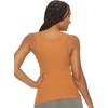 Felina Cotton Stretch Ribbed Tank Top – Class Tank Top for Women, Workout Tank Top for Women (Color Options Available)(Cashew)