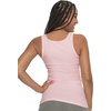Felina Cotton Stretch Ribbed Tank Top – Class Tank Top for Women, Workout Tank Top for Women (Color Options Available)(Chalk Pink)