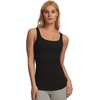 Felina Cotton Stretch Ribbed Tank Top – Class Tank Top for Women, Workout Tank Top for Women (Color Options Available)(Charcoal White Denim)