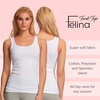 Felina Cotton Stretch Ribbed Tank Top – Class Tank Top for Women, Workout Tank Top for Women (Color Options Available)(Heather Charcoal)
