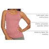 Felina Cotton Stretch Ribbed Tank Top – Class Tank Top for Women, Workout Tank Top for Women (Color Options Available)(Mesa Rose)