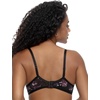 Felina Ethereal Sheer Mesh Unlined Underwire Bra(Botanical Nightfall)