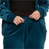 Felina Women’s 2 Piece Velour Track Suit(Blue (Lyons Blue))