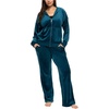 Felina Women’s 2 Piece Velour Track Suit(Blue (Lyons Blue))