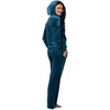 Felina Women’s 2 Piece Velour Track Suit(Blue (Lyons Blue))