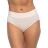 Felina Womens 5 Pack Pima Cotton Wide Waistband Hipster(Micro Chip/Iceflow/Icewater/Crystal Rose/Peach Blush)