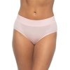Felina Womens 5 Pack Pima Cotton Wide Waistband Hipster(Micro Chip/Iceflow/Icewater/Crystal Rose/Peach Blush)
